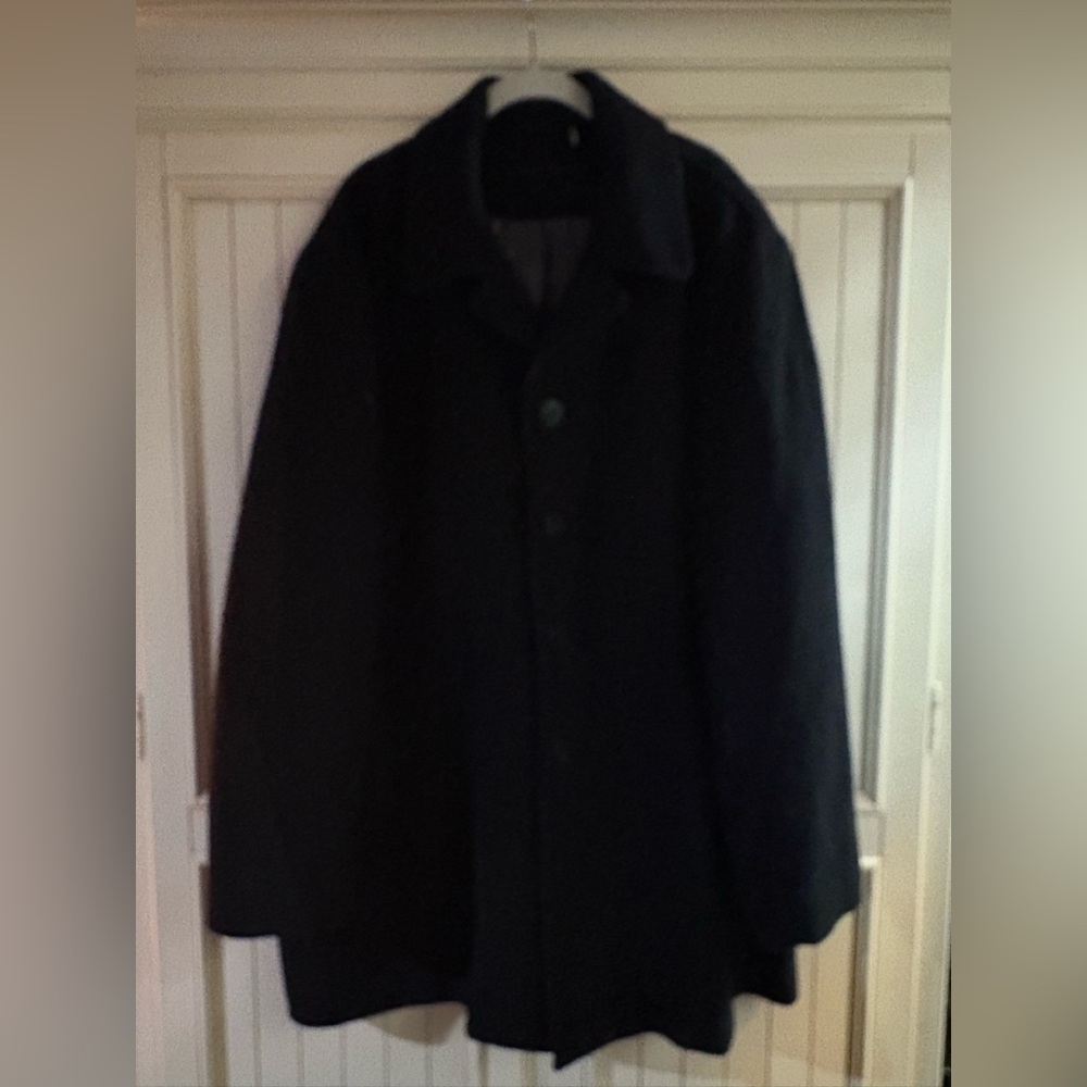Calvin Klein Black Trench Coat Classic Long Design
